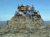 on top of the pile